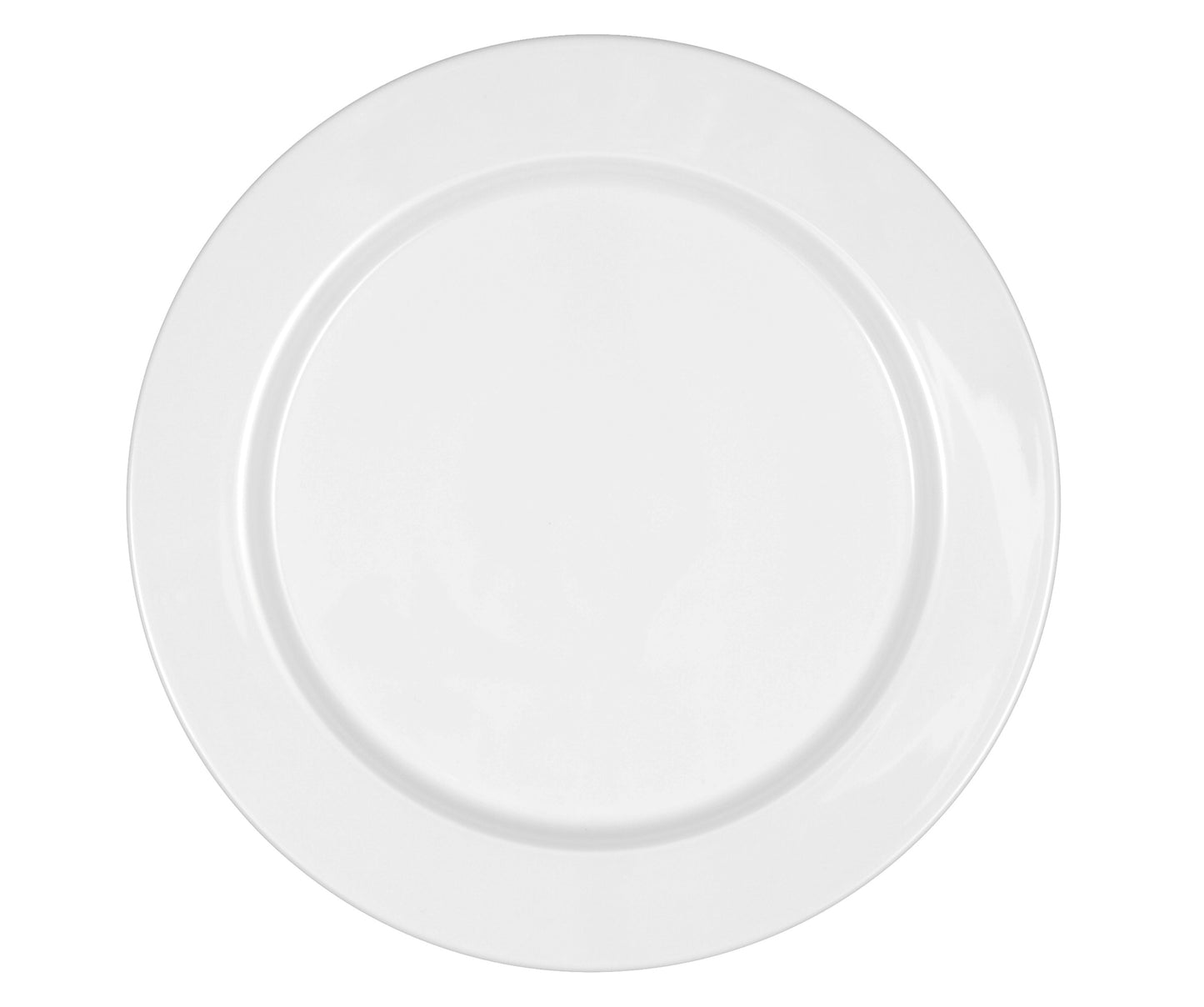 Leere weiße Teller für Gastronomie