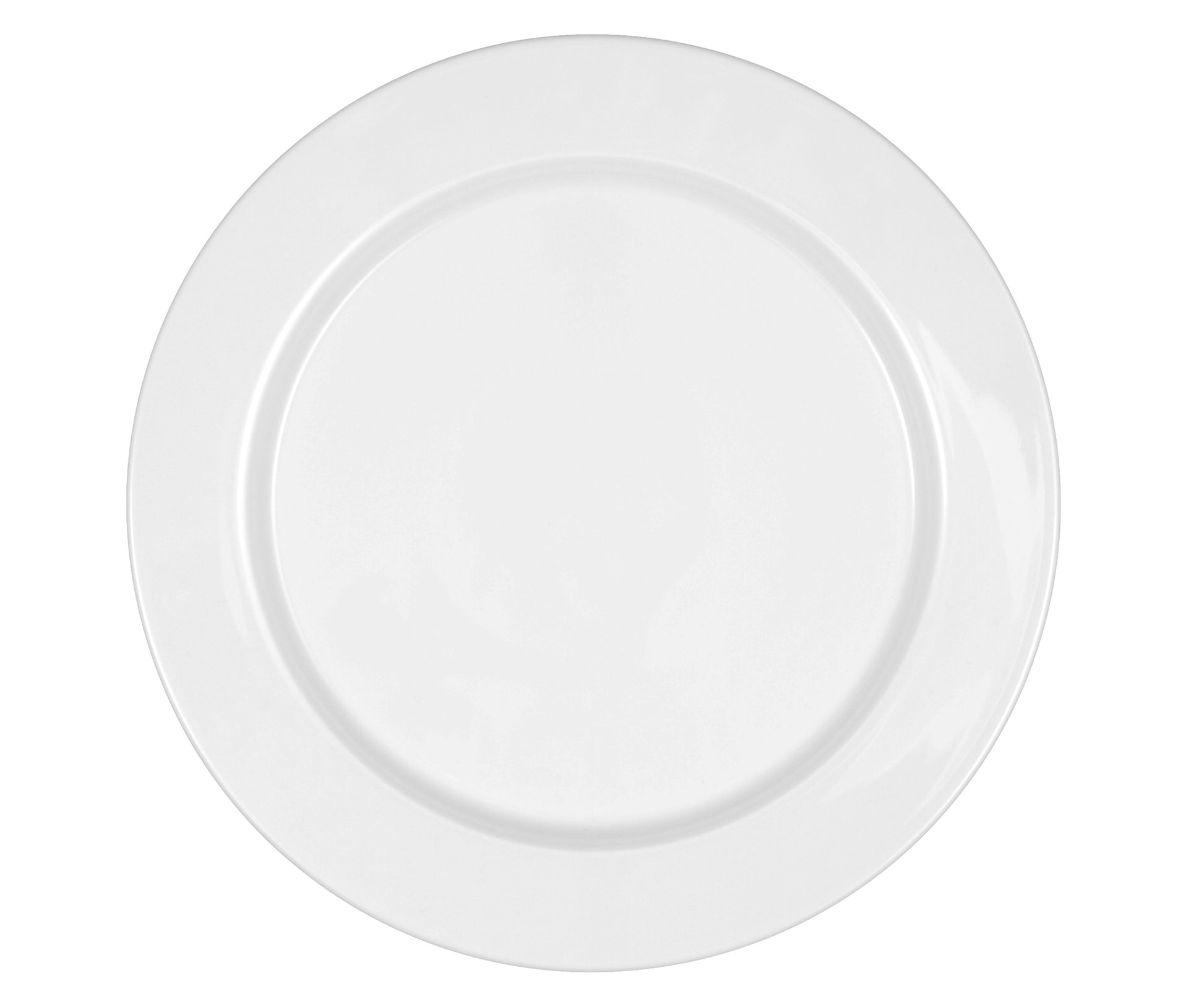 Leere weiße Teller für Gastronomie
