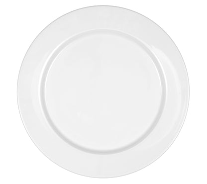 Weißer leerer Porzellanteller