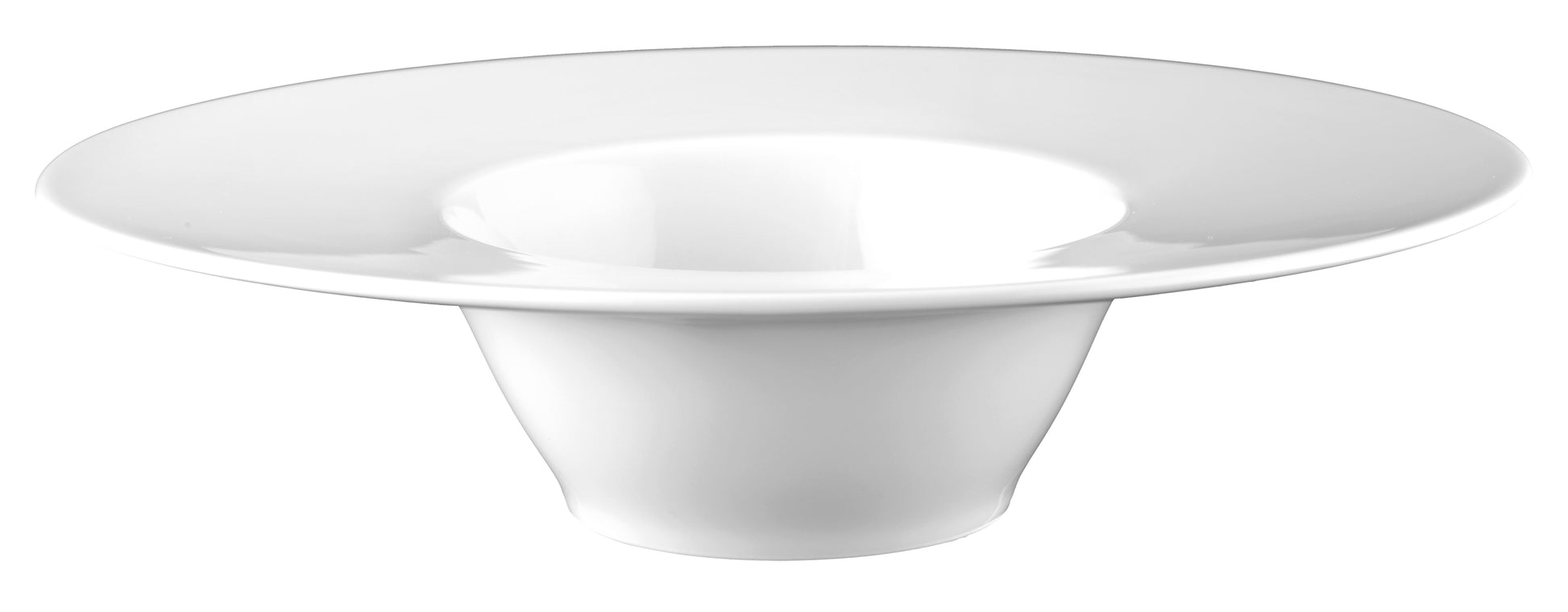Weißer, leerer Porzellanteller, Gastronomie