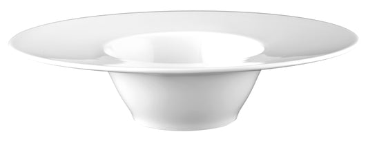 Weißer, leerer Porzellanteller, Gastronomie