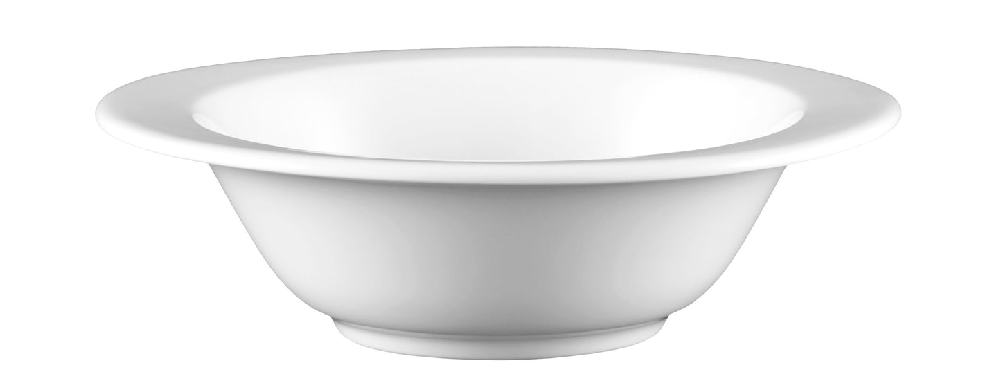 Weiße Porzellanschale für Gastronomie.