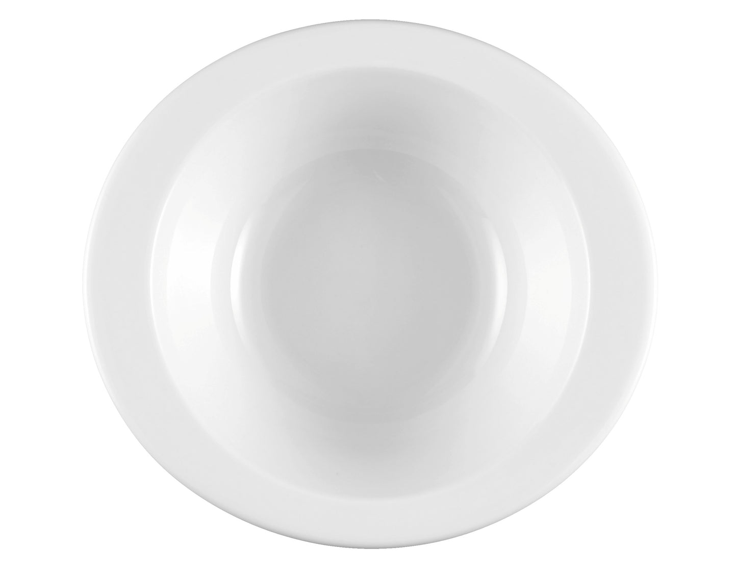 Weiße Porzellanschale für Gastronomie.
