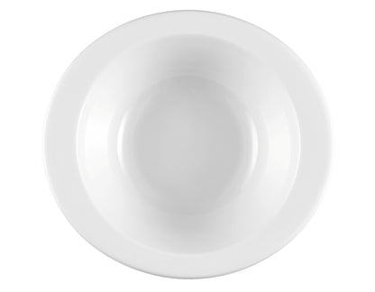 Weiße Porzellanschale für Gastronomie.