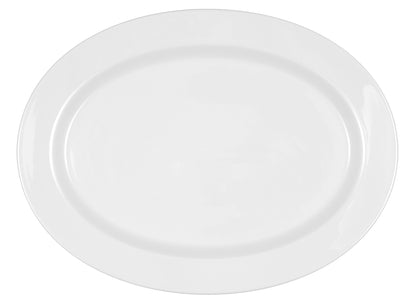 Weißer Teller aus Porzellan