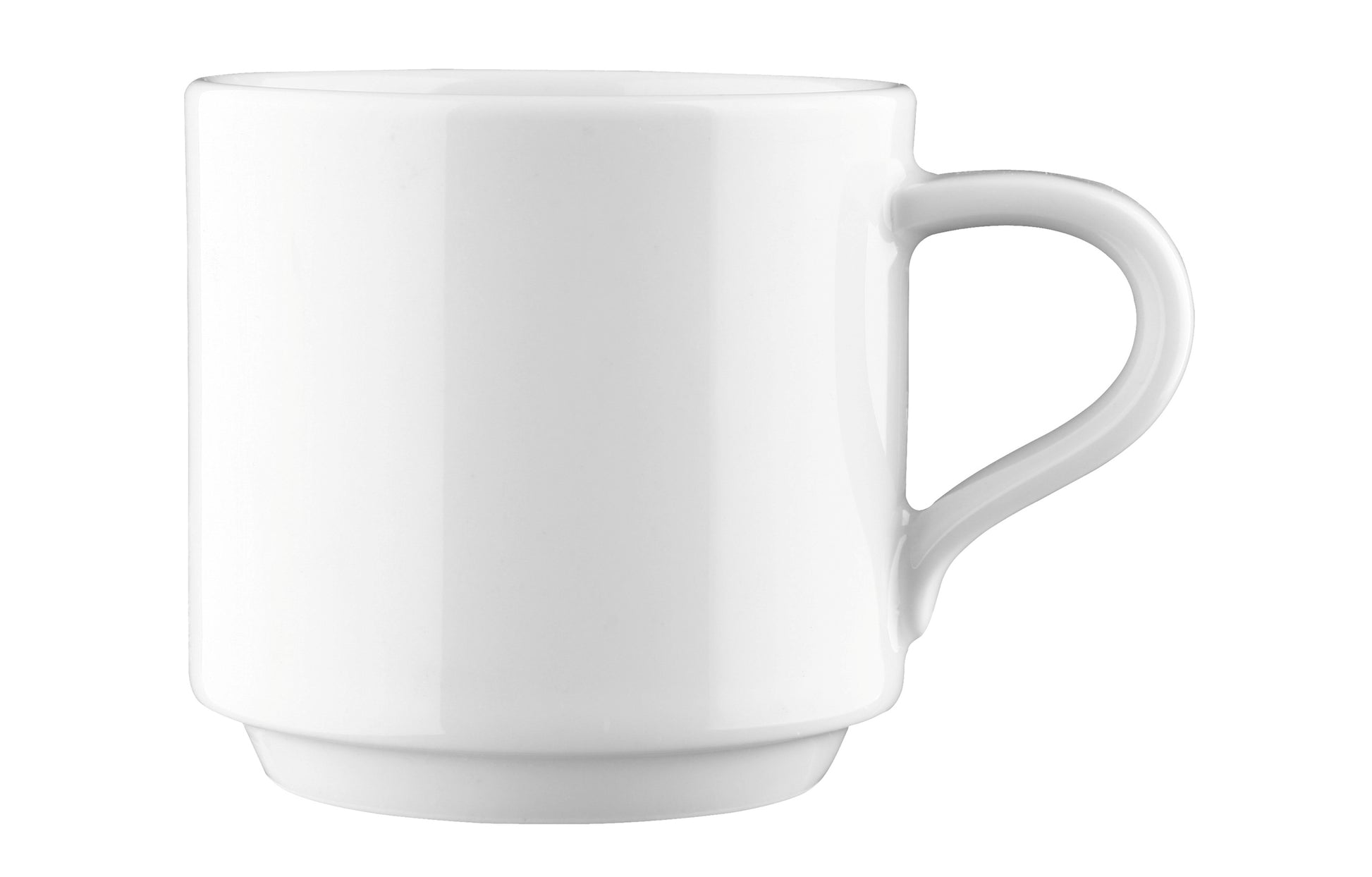 Weiße Kaffeetasse aus Keramik