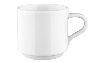 Weiße Kaffeetasse aus Keramik