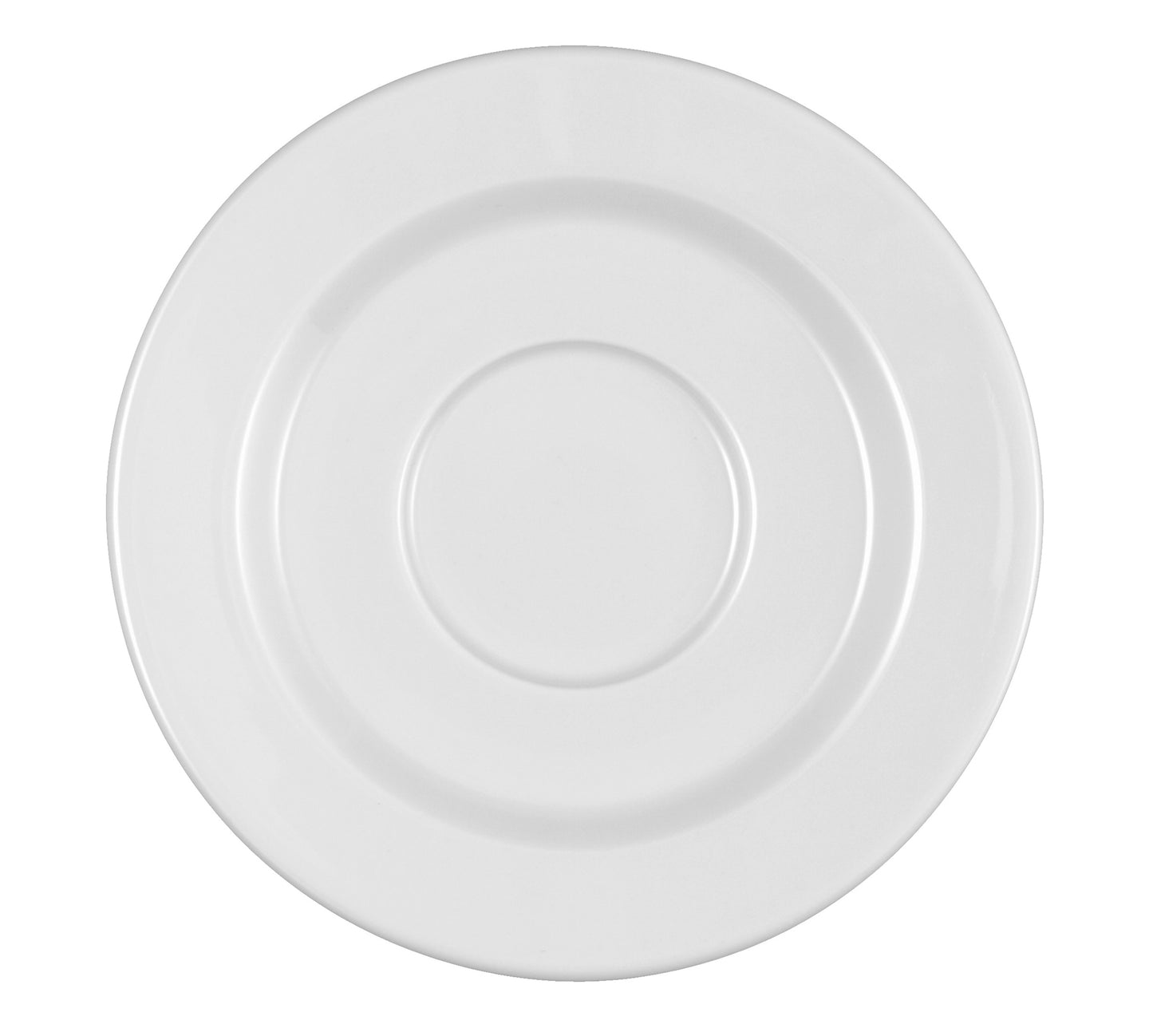 Leerer weißer Gastronomie-Teller, Porzellan