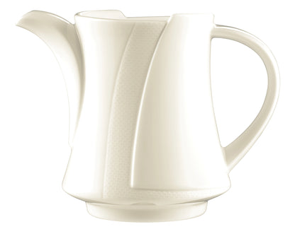 Weiße Kaffeekanne aus Porzellan