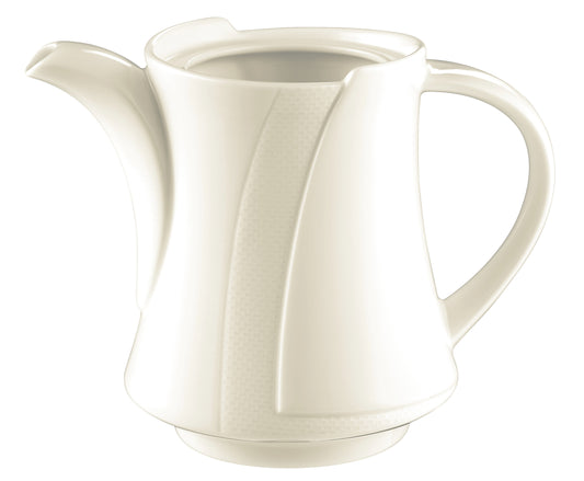 Weiße Kaffeekanne aus Porzellan