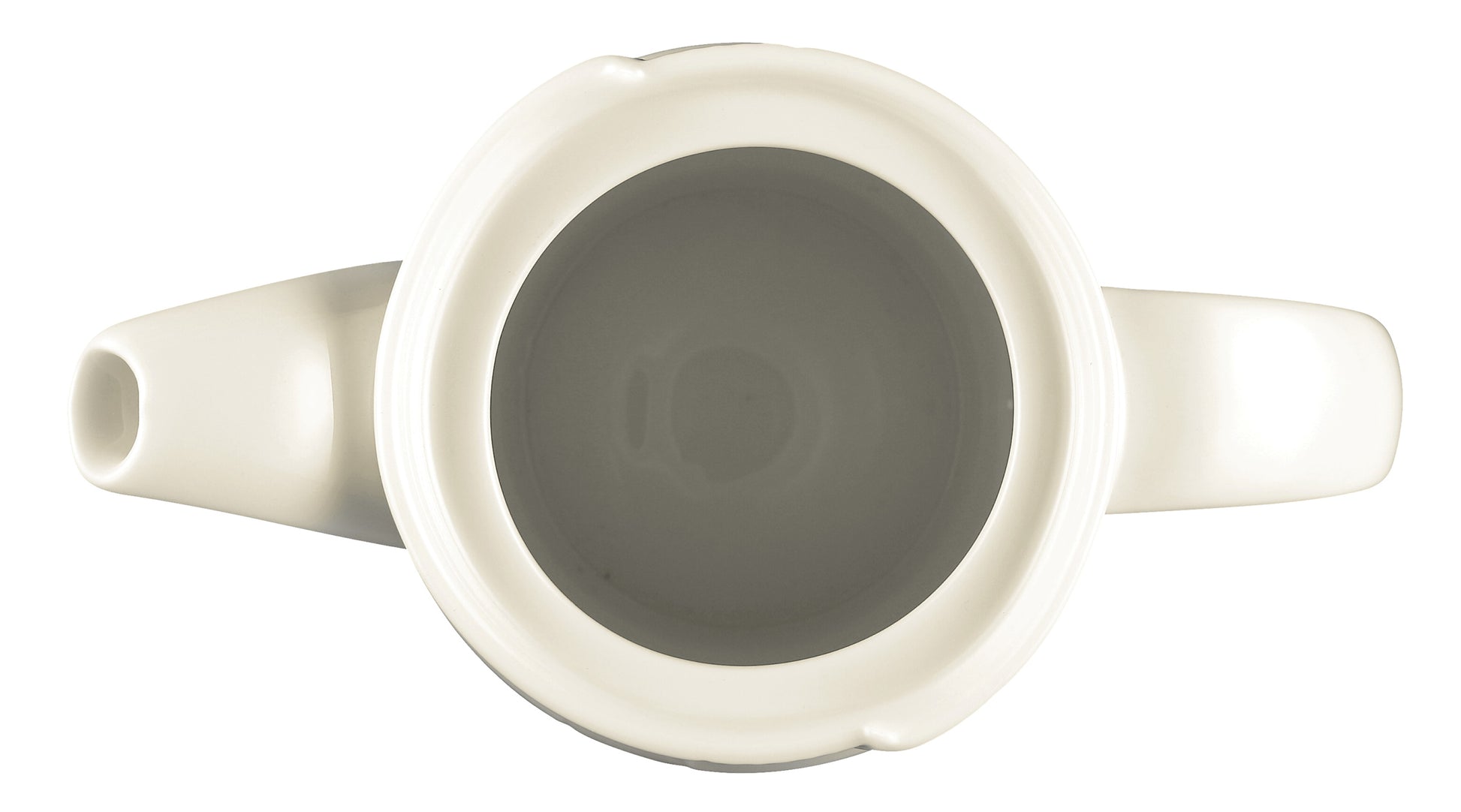 Weiße Kaffeekanne aus Porzellan
