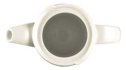 Weiße Kaffeekanne aus Porzellan