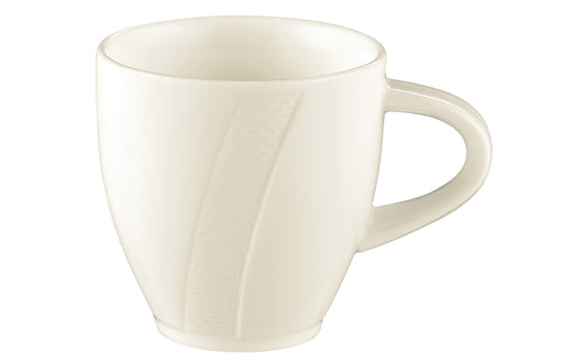 Weiße Kaffeetasse aus Porzellan