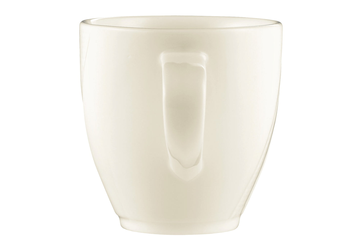 Weiße Kaffeetasse aus Porzellan