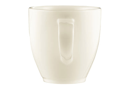 Weiße Kaffeetasse aus Porzellan