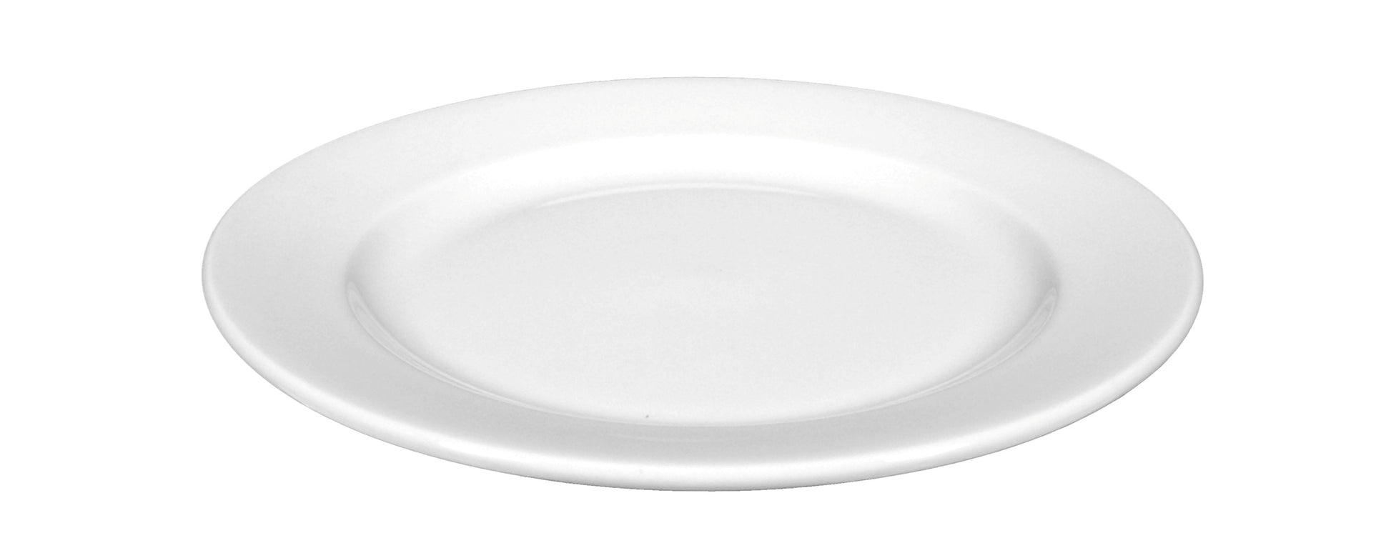 Weißer, leerer Porzellanteller, Gastronomie