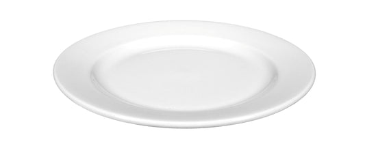 Weißer, leerer Porzellanteller, Gastronomie