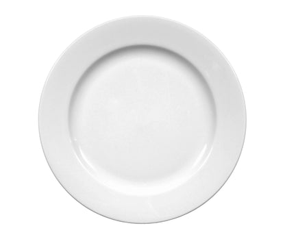 Weißer, leerer Porzellanteller, Gastronomie
