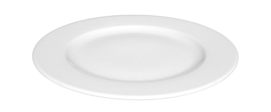 Weißer, leerer Porzellanteller, Gastronomiebedarf