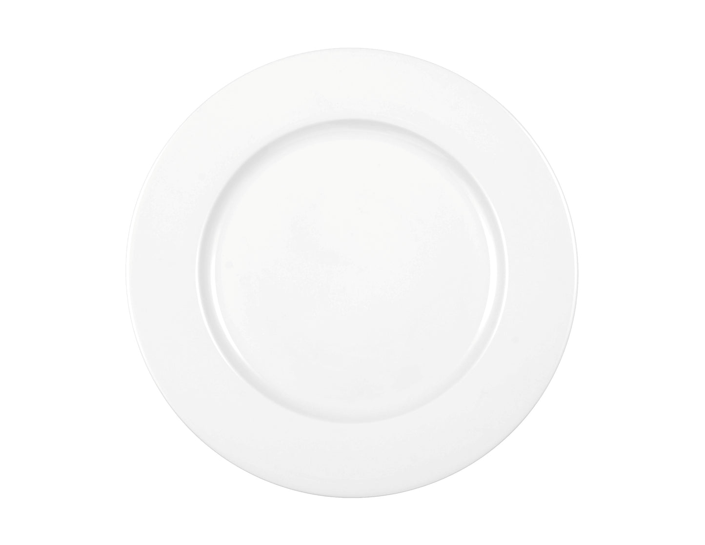 Weißer, leerer Porzellanteller, Gastronomie.
