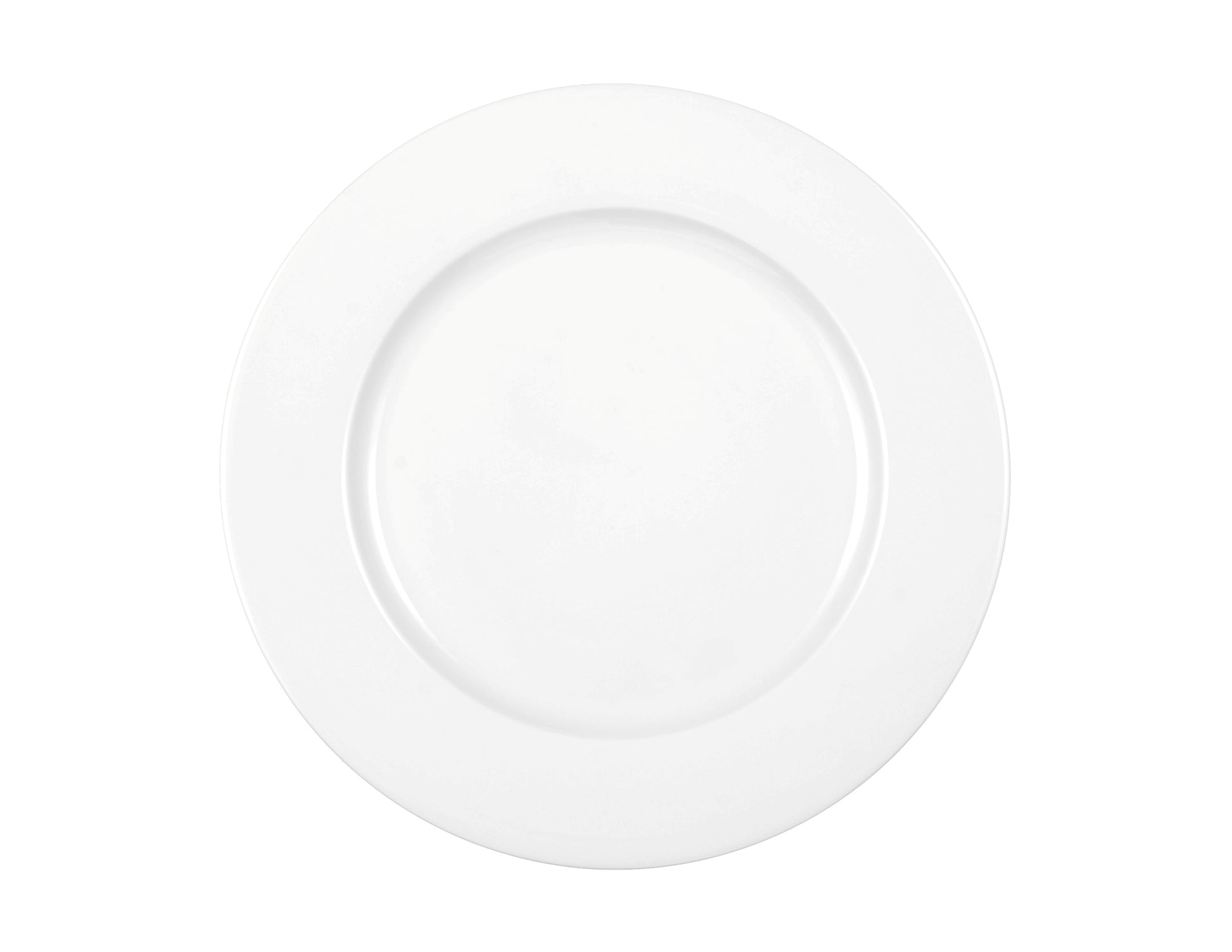 Weißer, leerer Porzellanteller, Gastronomie.