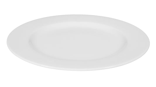 Weißer, leerer Porzellanteller, Gastronomie