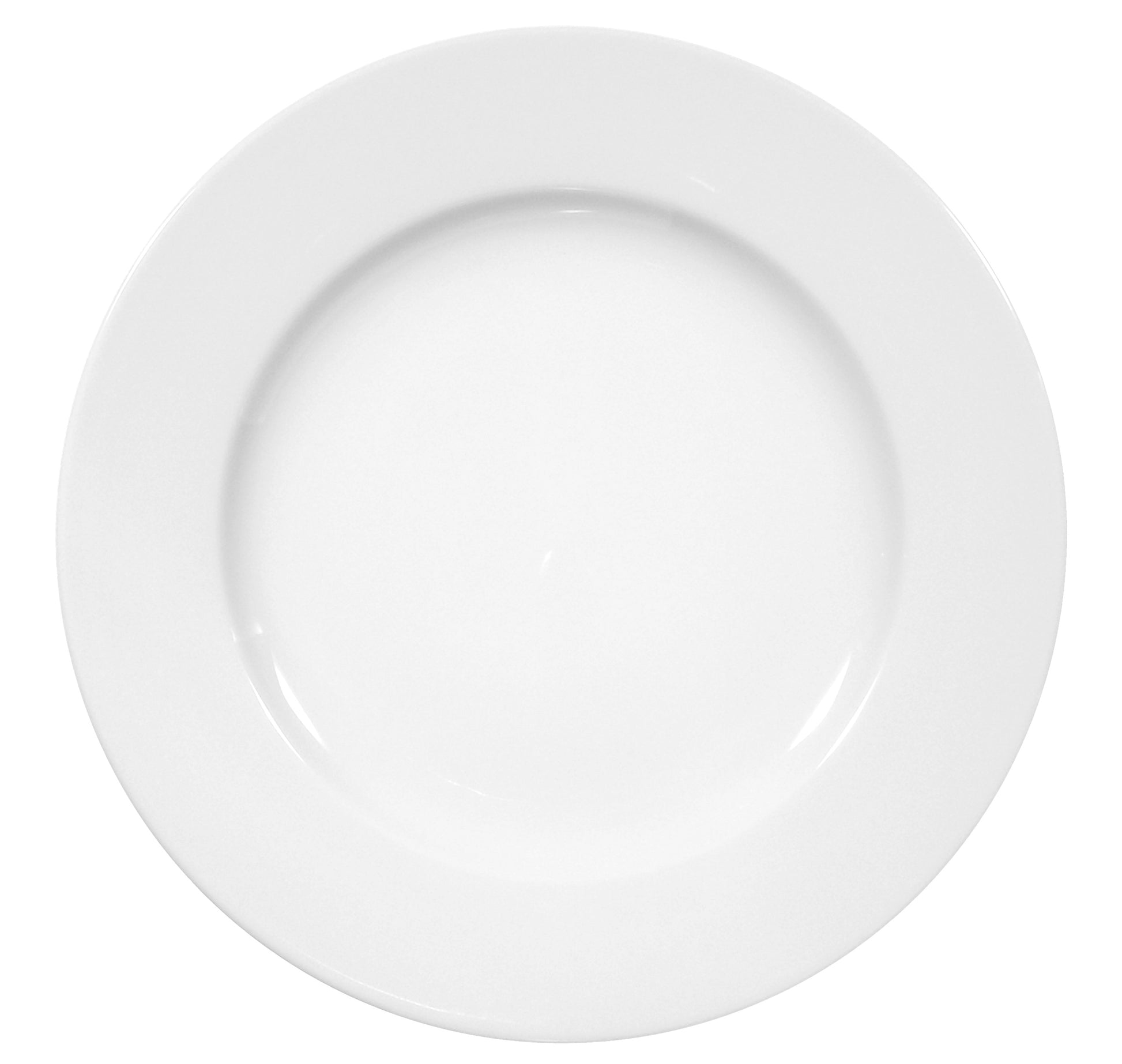 Leere weiße Teller für Gastronomie