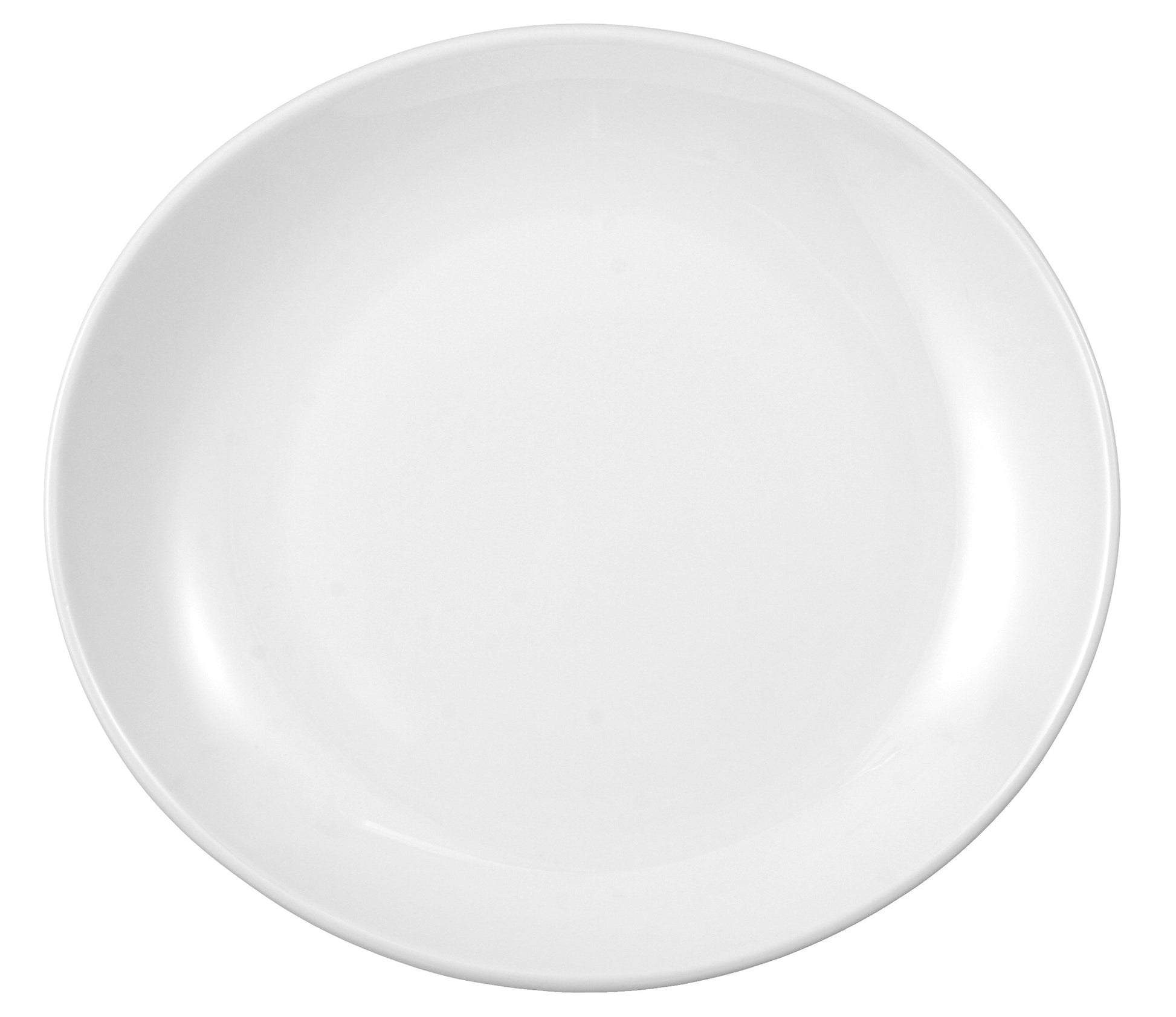 Weiße Servierplatte aus Porzellan