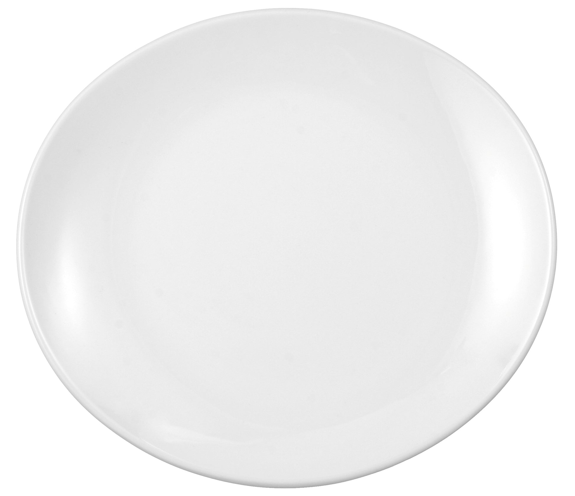 Leere weiße Teller für Gastronomie