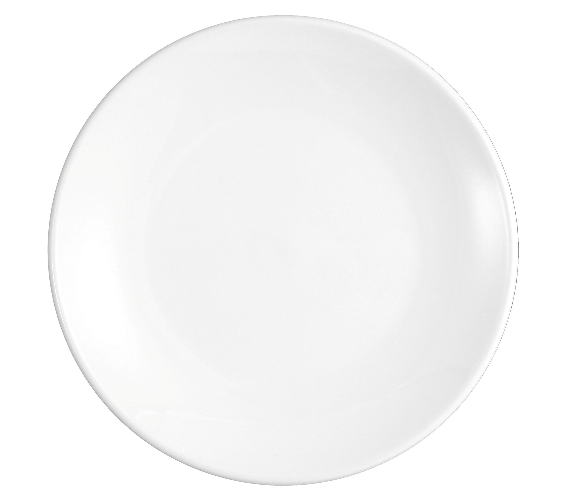 Weißer, leerer Gastronomie-Teller.