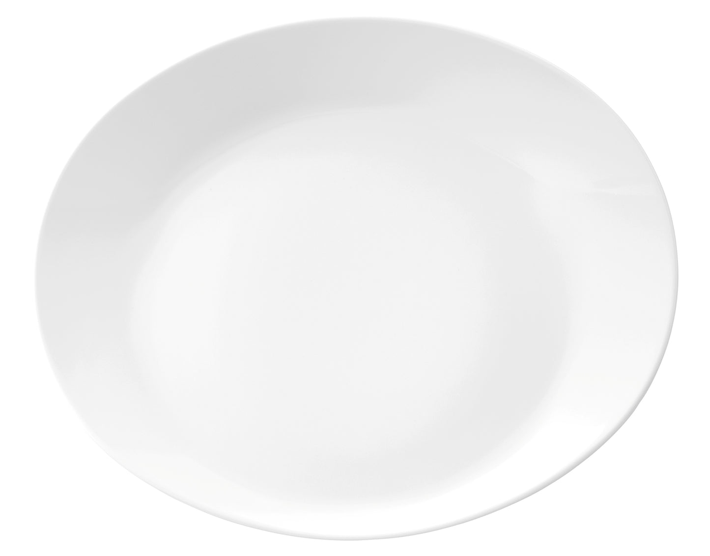 Weißer, leerer Porzellanteller, Gastronomie.