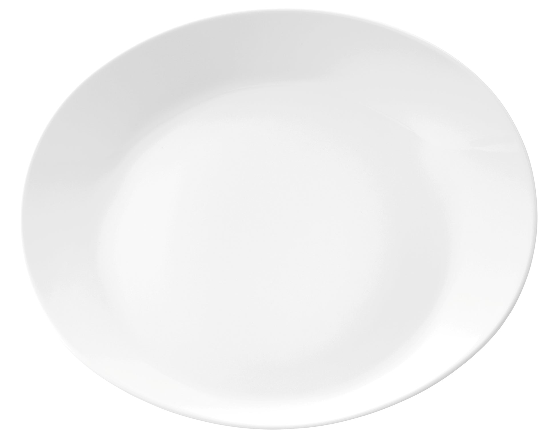 Leerer weißer Porzellanteller, Gastronomie.
