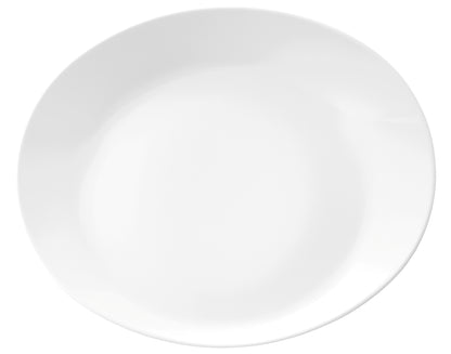 Leerer weißer Porzellanteller, Gastronomie.