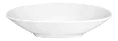 Weiße, leere Porzellanschale, Gastronomie.