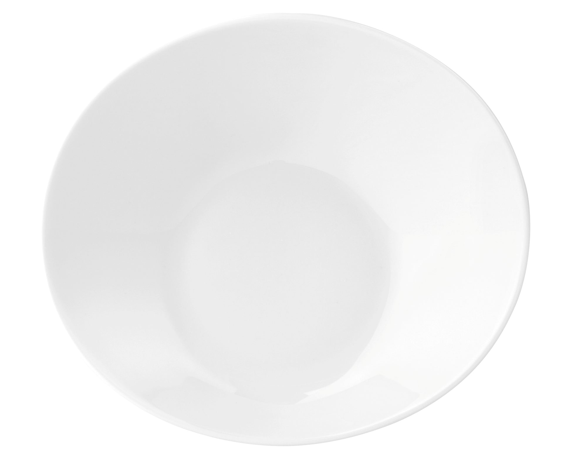 Weiße, leere Porzellanschale, Gastronomie.