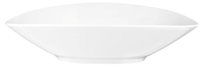 Weiße, leere Porzellanschale, Gastronomie.