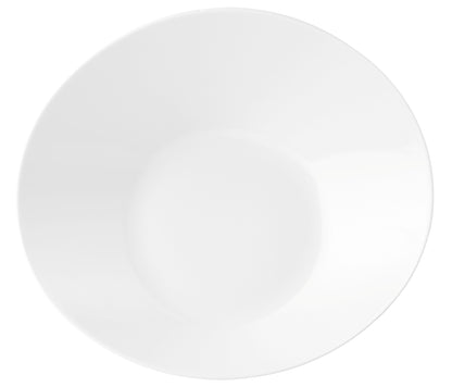 Weiße, leere Porzellanschale, Gastronomie.