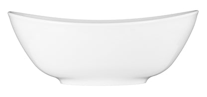 Weiße Schale aus Porzellan, leer
