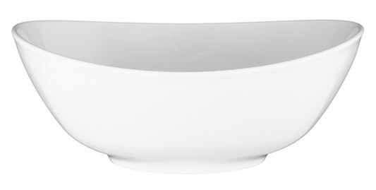 Weiße Schale aus Porzellan, leer
