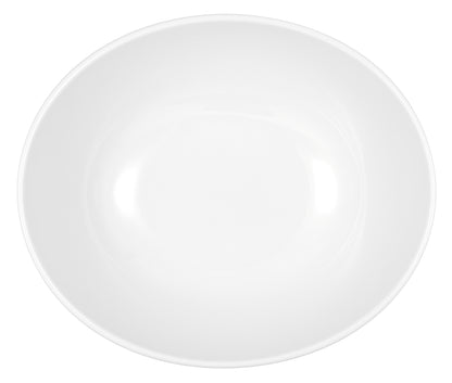 Weiße Schale aus Porzellan, leer