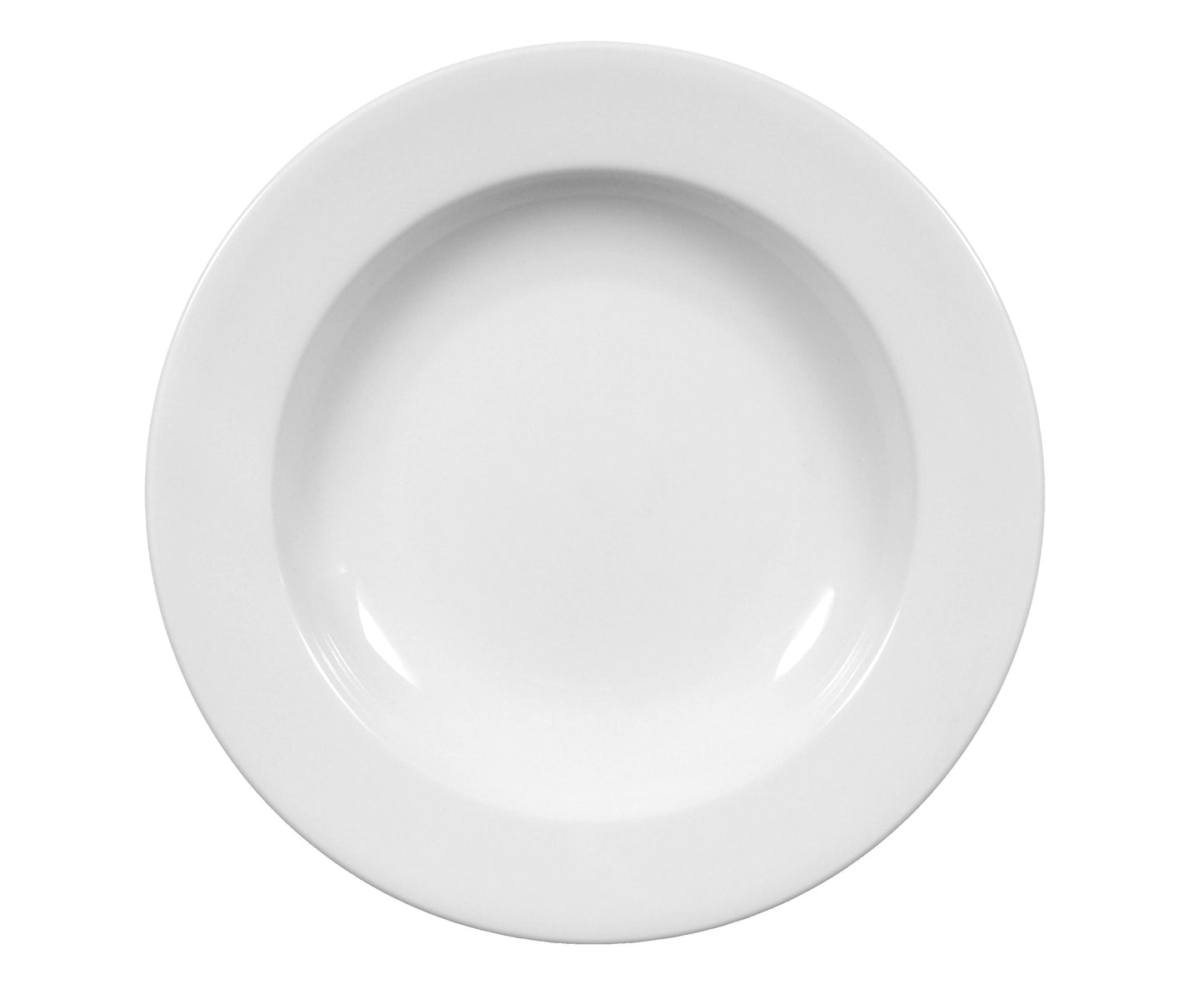Weißer Speiseteller aus Porzellan