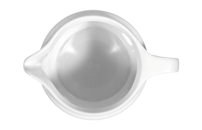 Weiße Sahnekanne aus Porzellan
