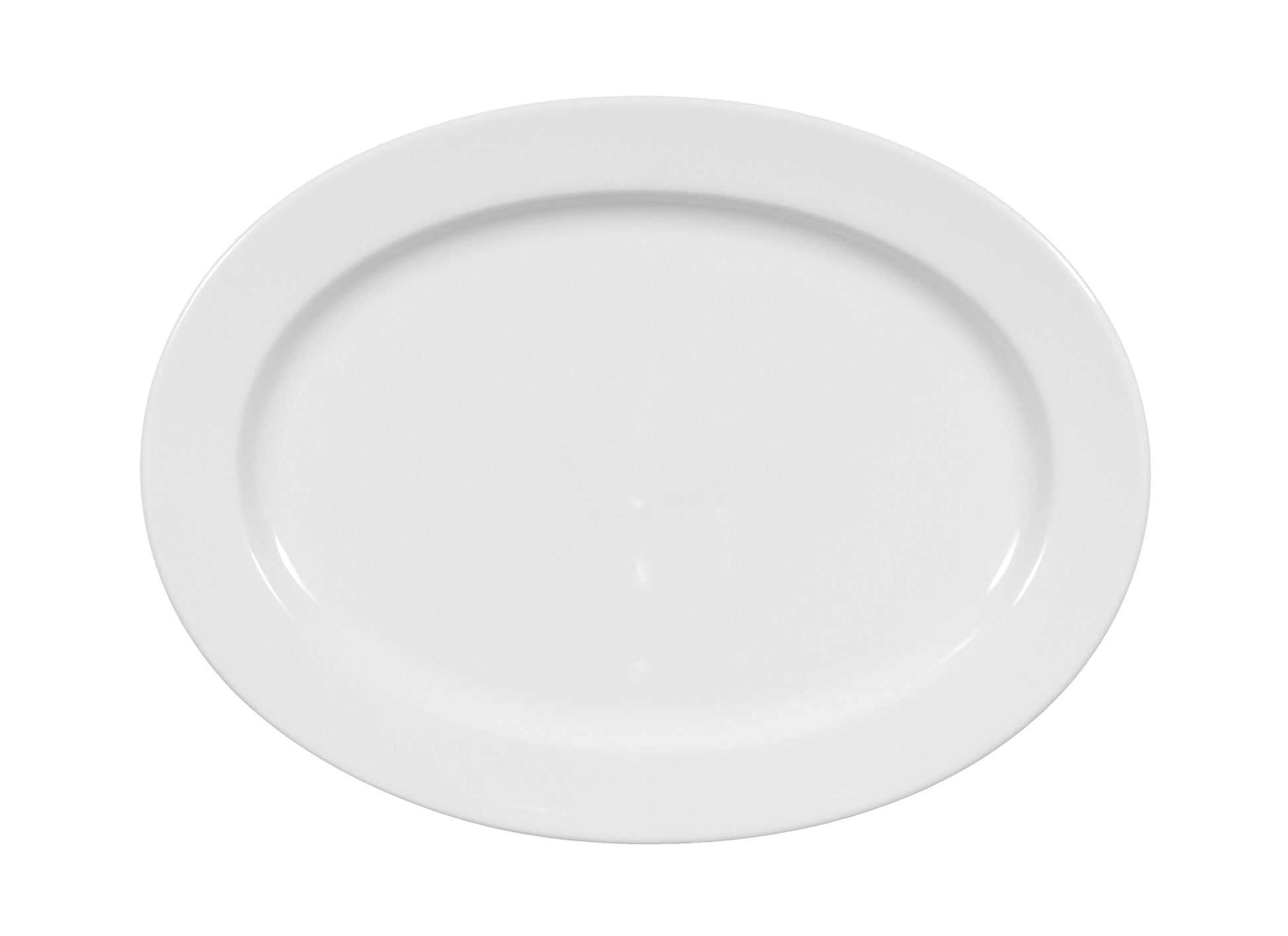 Leerer weißer Gastronomie-Teller.