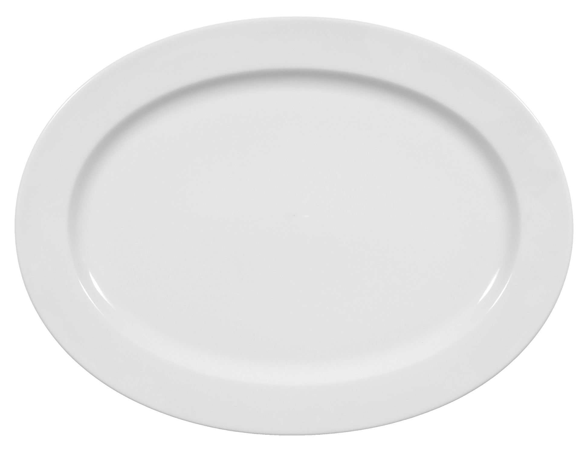 Weißer, leerer Porzellanteller, Gastronomie