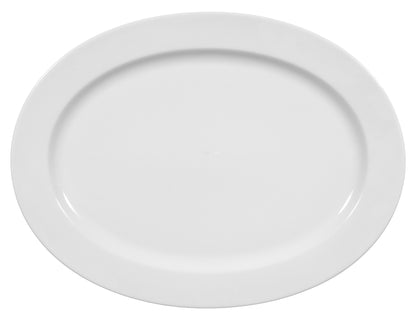 Weißer, leerer Porzellanteller, Gastronomie