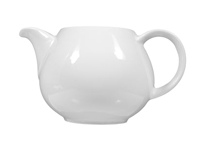 Weiße Teekanne aus Porzellan