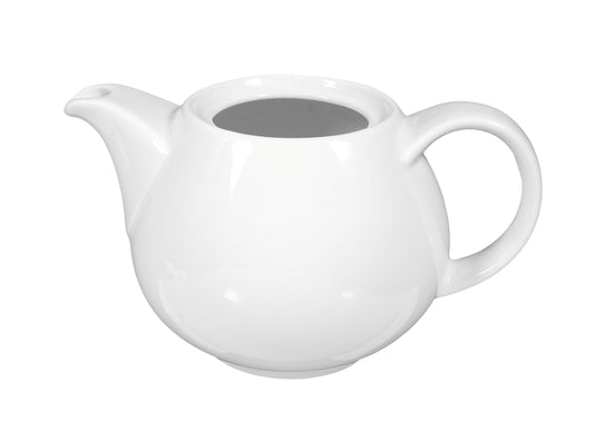Weiße Teekanne aus Porzellan