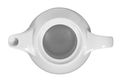 Weiße Teekanne aus Porzellan