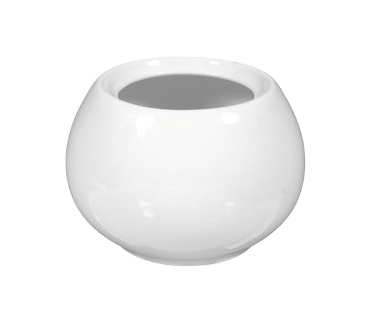 Runde weiße Keramikvase