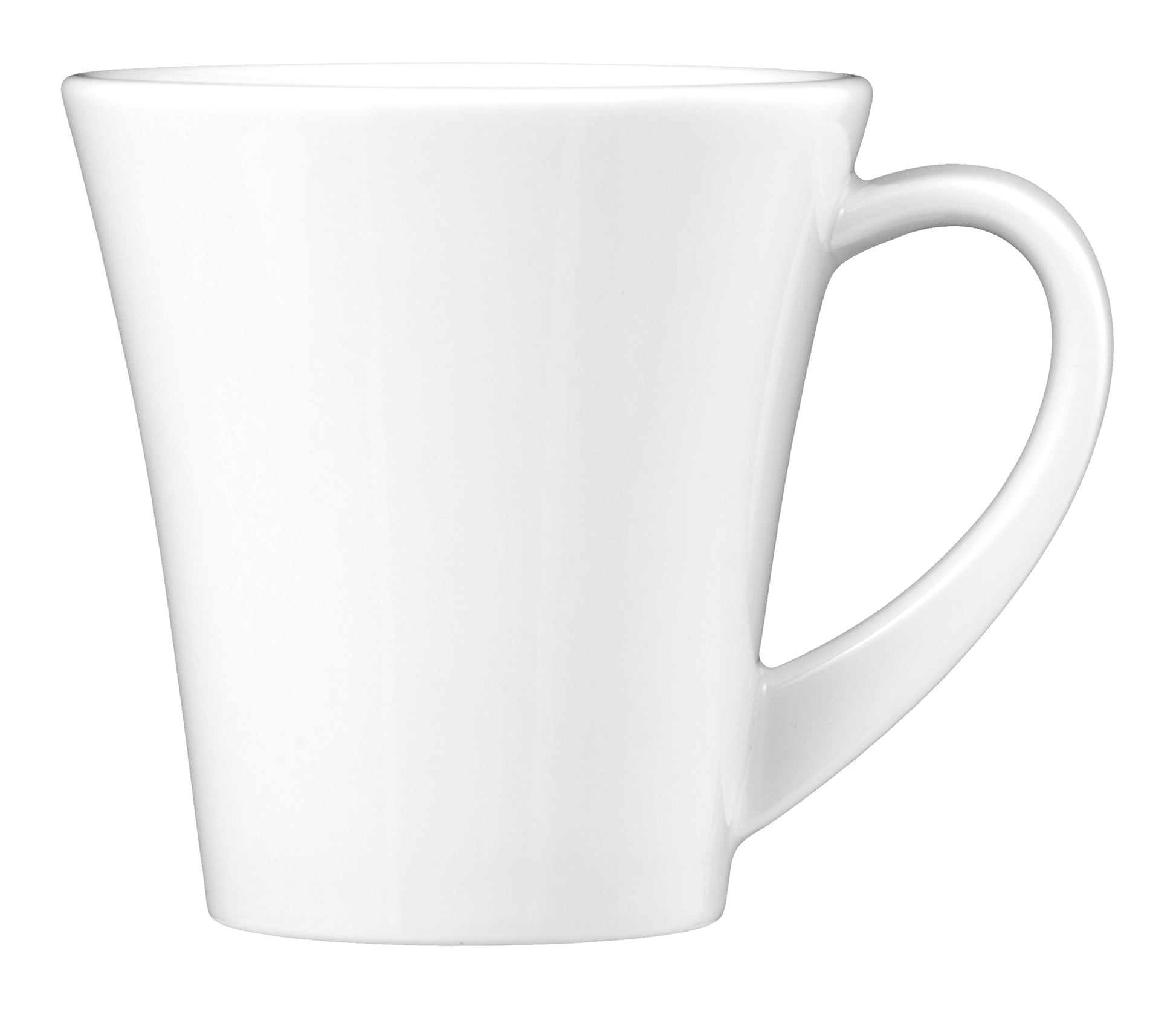 Weiße Kaffeetasse aus Porzellan